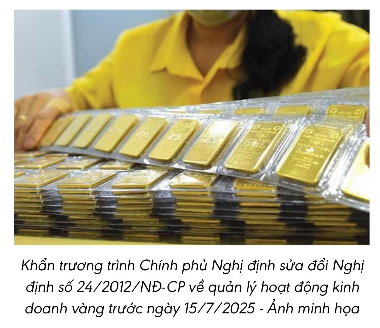 ⚖️ Thủ tướng yêu cầu hoàn thành nghị định về vàng và tiền số trước 15/7