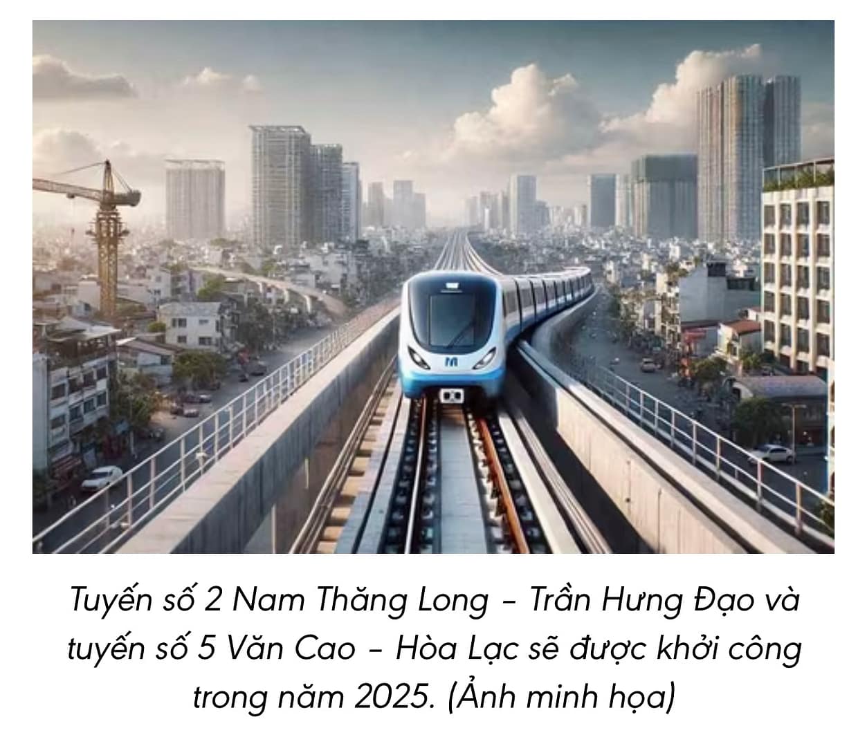 🚆 Hà Nội “chốt” thời gian khởi công 2 tuyến Metro trọng điểm trong năm 2025