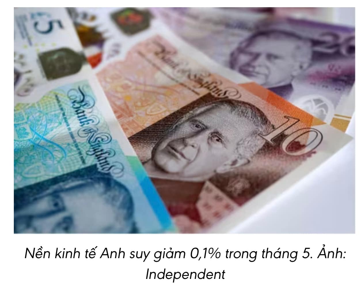 Kinh tế Anh giảm mạnh trong tháng 4, GDP tụt 0,3%