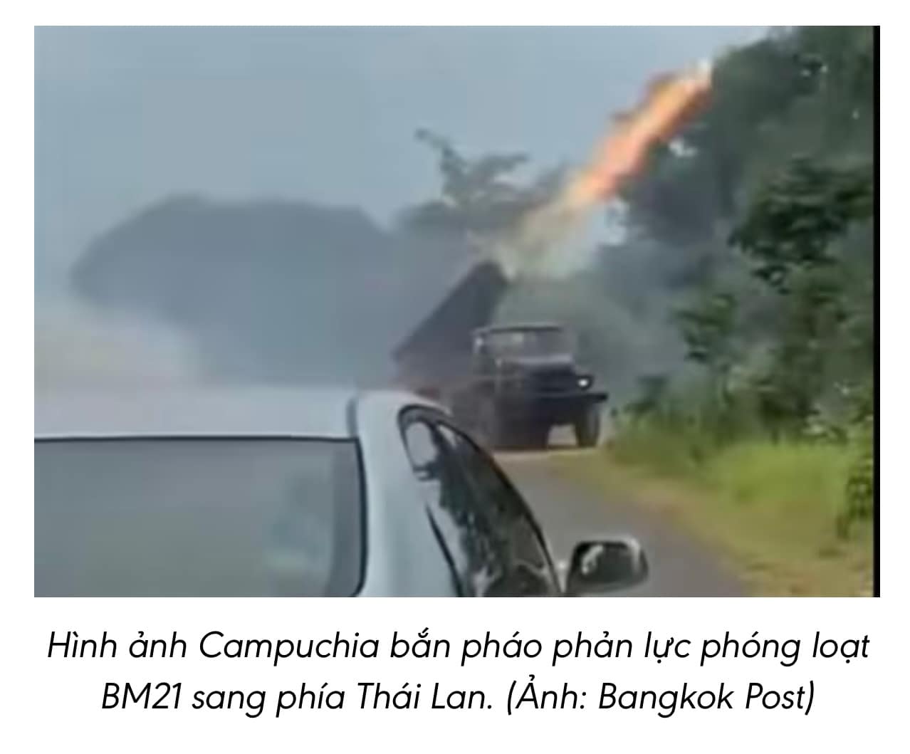 📌 Campuchia dùng pháo phản lực tấn công biên giới, Thái Lan đáp trả bằng tiêm kích F‑16