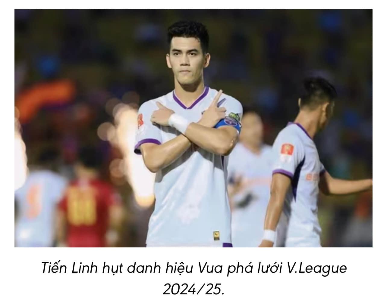 Tiến Linh mất danh hiệu Vua phá lưới V.League 2024–25 vào phút chót