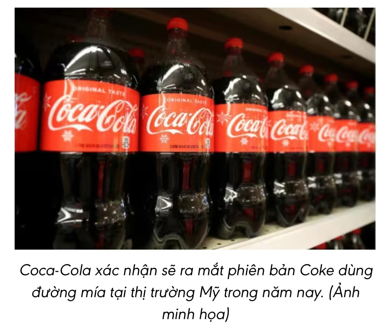 🥤 Coca‑Cola sẽ tung ra phiên bản soda dùng đường mía thật tại Mỹ trong mùa thu 2025