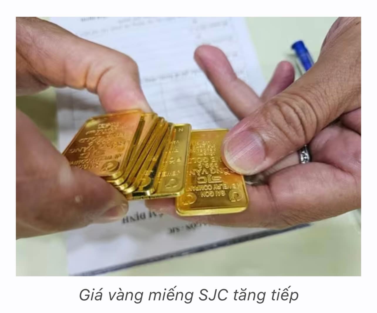 Giá vàng miếng SJC tăng mạnh, tạo bất ngờ