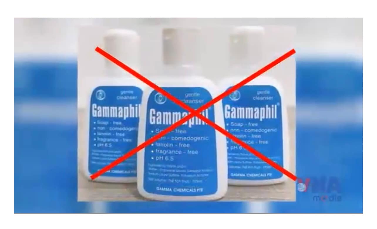 🧼 Thu hồi lô sữa rửa mặt Gammaphil – chứa chất bảo quản không công bố
