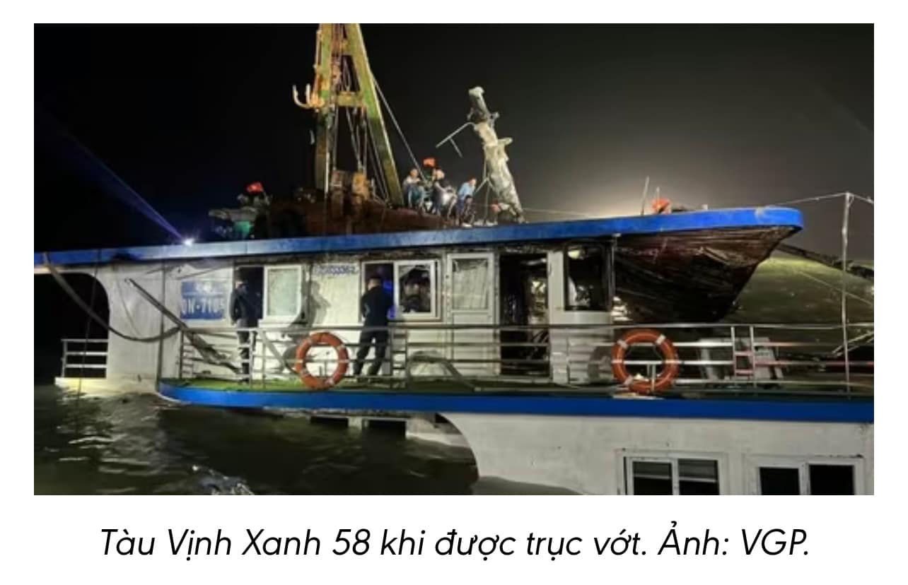 Vụ lật tàu trên vịnh Hạ Long: 17 người Hà Nội tử vong, 1 người bị thương