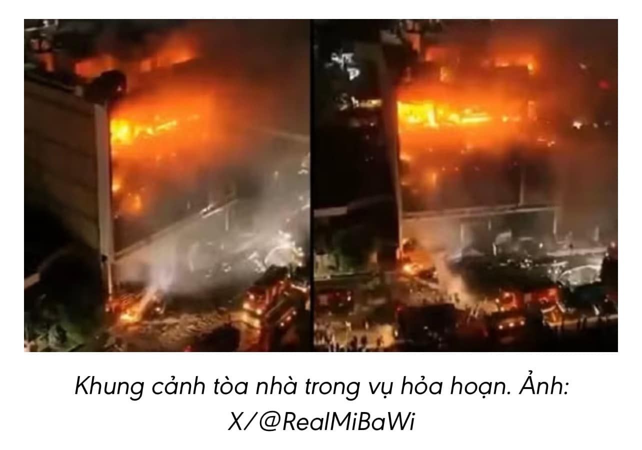 Hỏa hoạn kinh hoàng ở trung tâm thương mại Iraq khiến hơn 60 người thiệt mạng