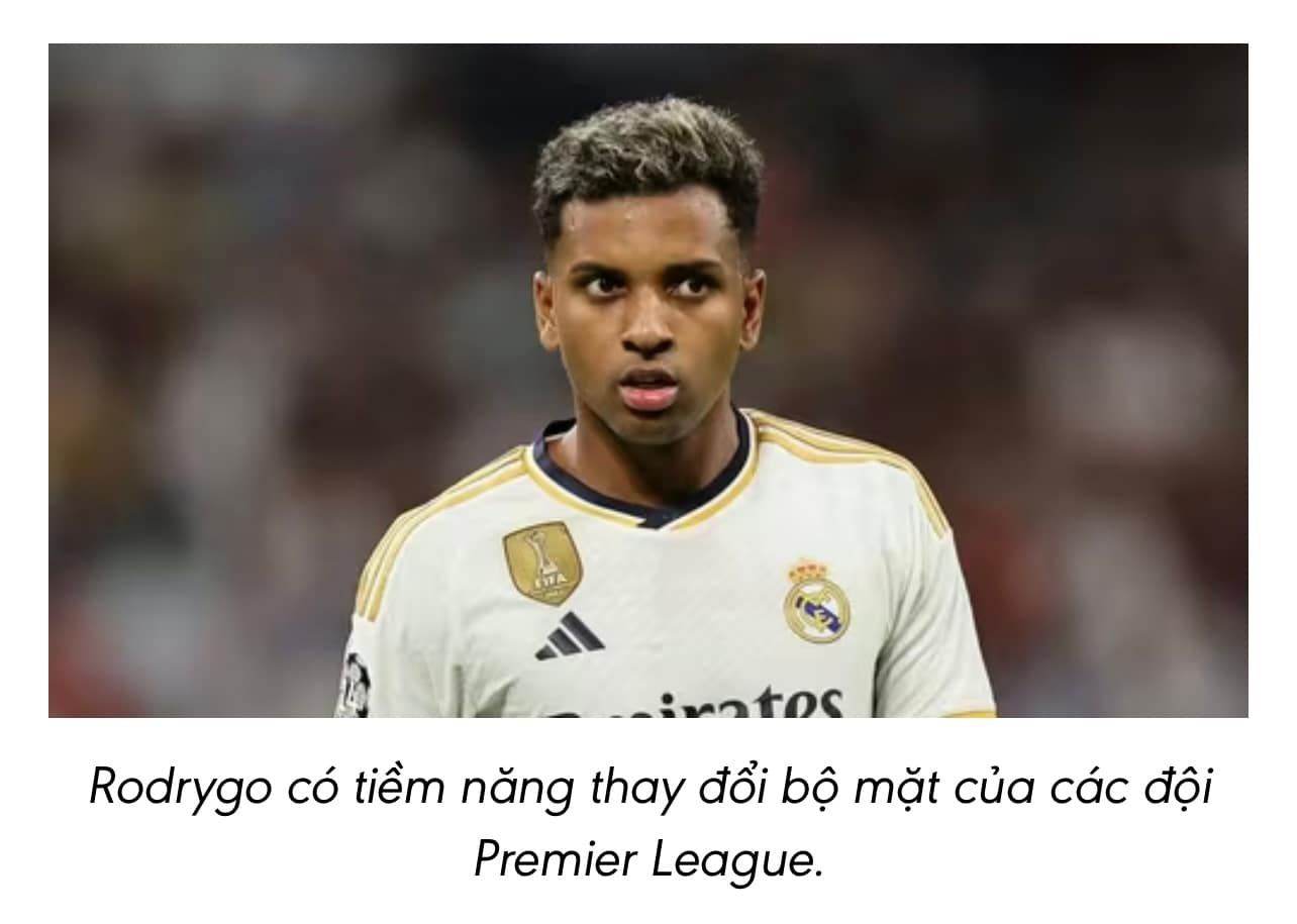 Rodrygo nằm trong “tầm ngắm mơ ước” của Premier League