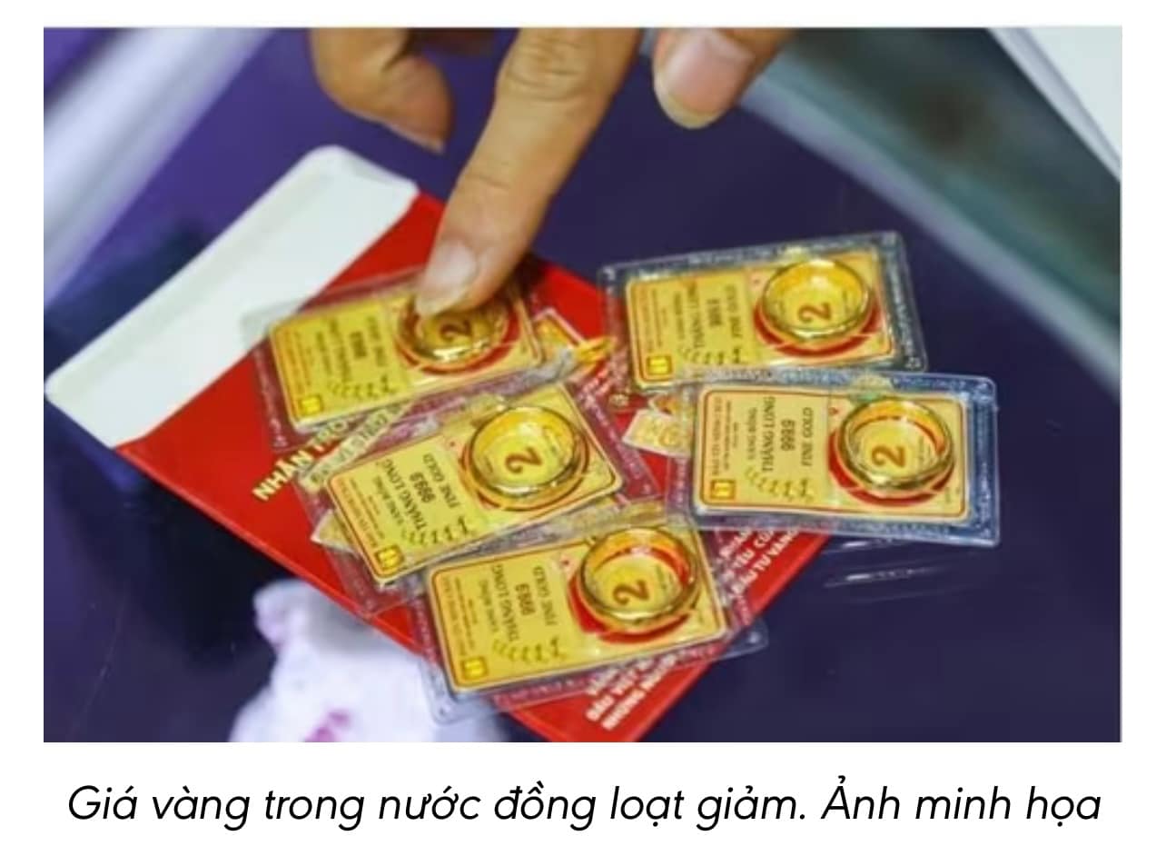 Giá vàng hôm nay (ngày 08/07): Đồng loạt suy giảm