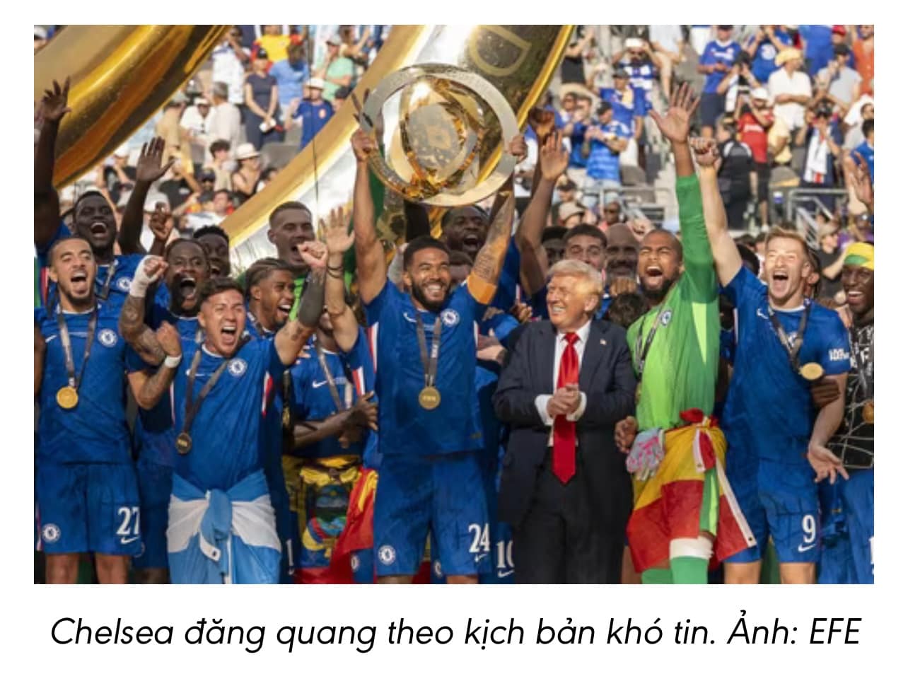 ⚽ Chelsea hạ gục PSG 3–0, lên ngôi vô địch Club World Cup nhờ siêu phẩm của Cole Palmer