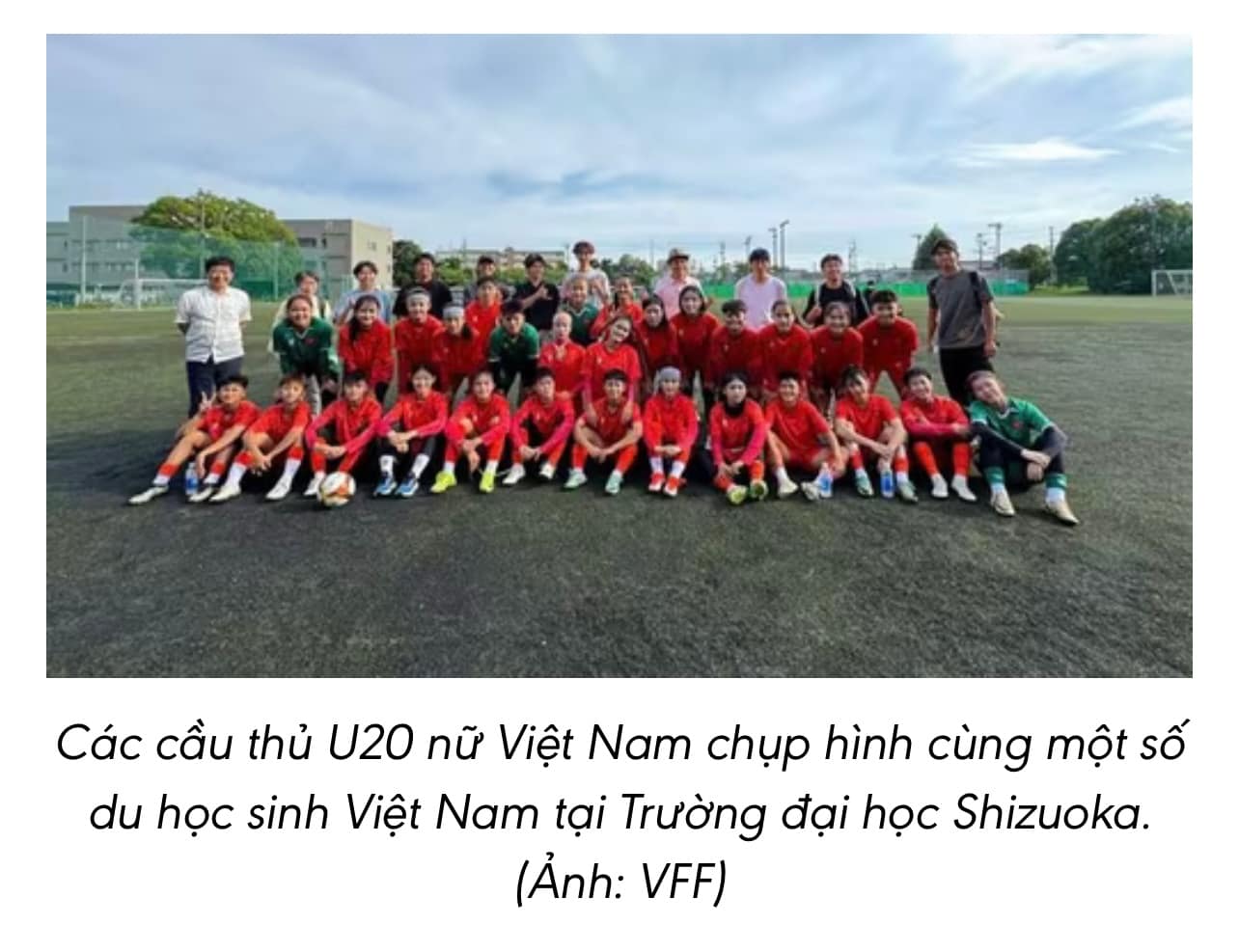 U20 nữ Việt Nam bắt đầu tập huấn tại Nhật Bản