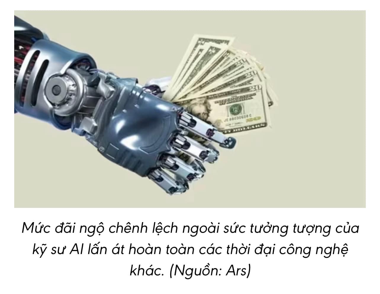 Lương kỹ sư AI gây chấn động khi đạt mốc 250 triệu USD