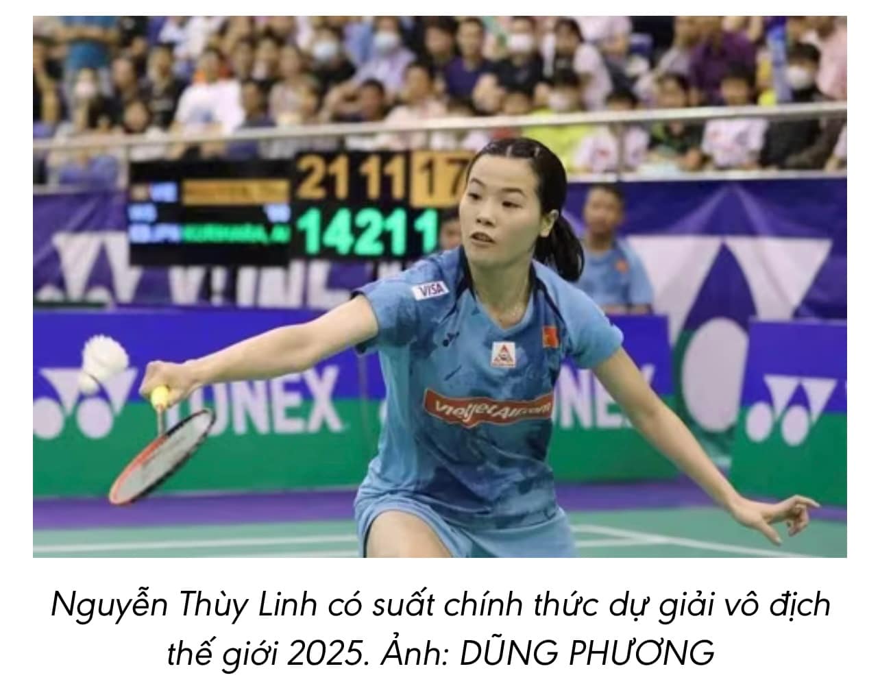 🏸 Nguyễn Thùy Linh và Vũ Thị Trang chính thức giành vé dự Giải Cầu lông Vô địch Thế giới 2025