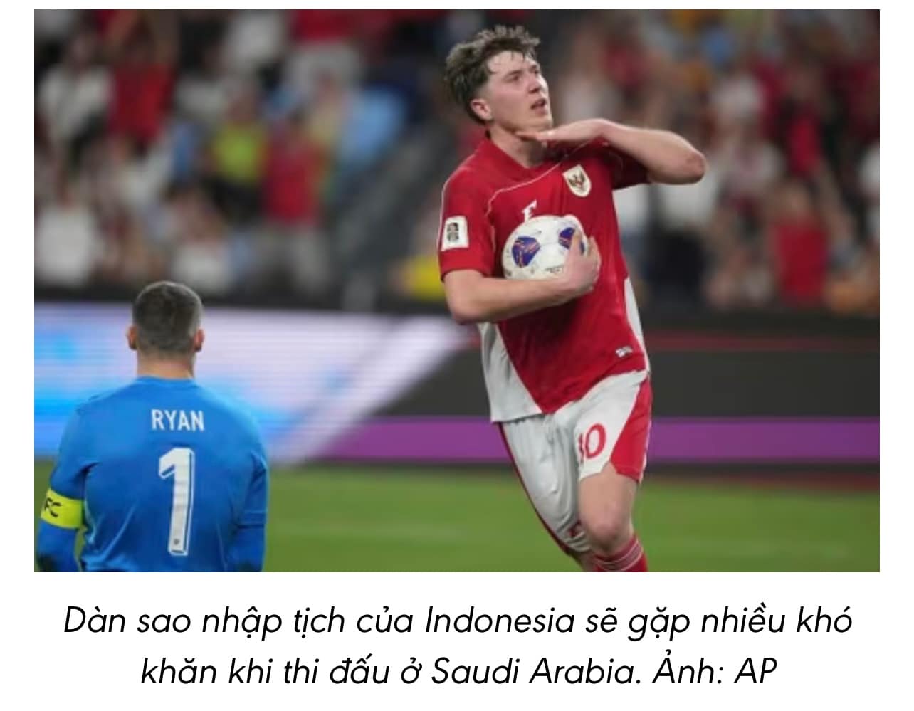 Đội tuyển Indonesia gặp thử thách cực đại ở bảng tranh vé play‑off World Cup 2026